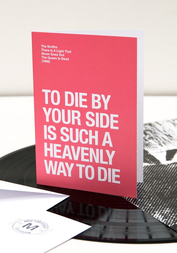Image of To Die By Your Side – Valentines Day card