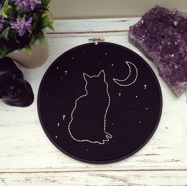 Image of Cat and moon