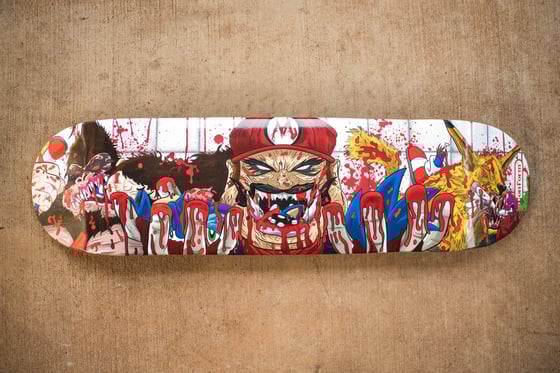 Image of 'SPEED KILLS' skateboard deck