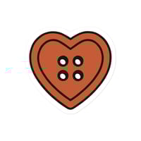 Image 5 of Die-cut sticker Heart Button 