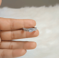 Image 3 of Solitaire American Diamond Adjustable Ring  