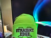 Neon Safety Green Joe Hardcore Knit "Straight Edge" Logo Hat with Cuff