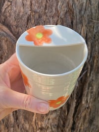 Image 4 of Orange Flower Travel Cup