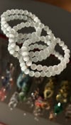 “White Opal” Beaded Bracelet 