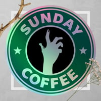 Image 1 of Sunday Coffee (Holographic stickers)