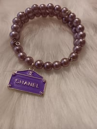 Image 2 of Purple Beaded Bracelet 