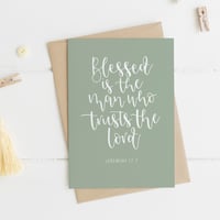 Jeremiah 17:7 A6 Greeting Card 