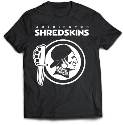 Image of "MOSHINGTON SHREDSKINS" T-SHIRT