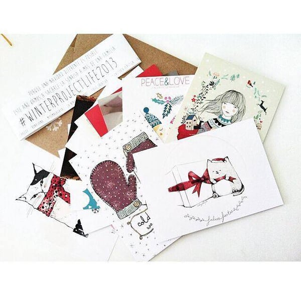 Image of Postales solidarias #winterprojectlife2013