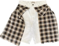 Image 1 of BROWN PLAID SHORTS 
