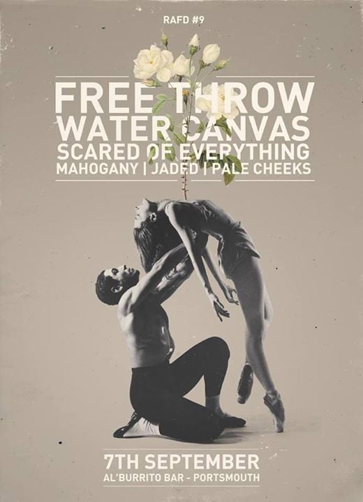 Image of FREE THROW/WATER CANVAS/SCARED OF EVERYTHING/HOLY PINTO/JADED/PALE CHEEKS @ AL BURRITO #RAFD10