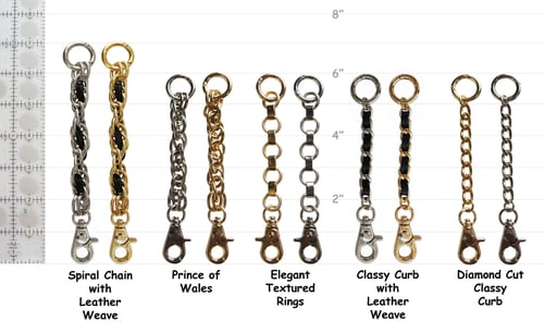 Chain Strap Extender Handbag Accessory Luxury Chunky Large Links With  Keyring Tether Multi-use Extension to Lengthen Purse Strap 