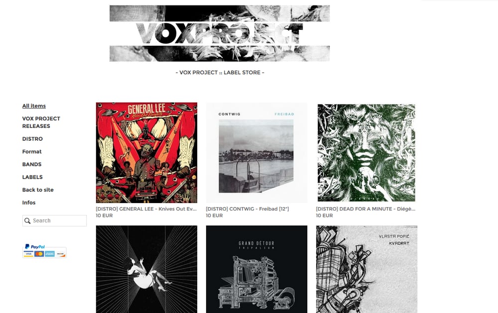 Image of NOUVELLE BOUTIQUE : HTTP://STORE.VOXPROJECT.FR