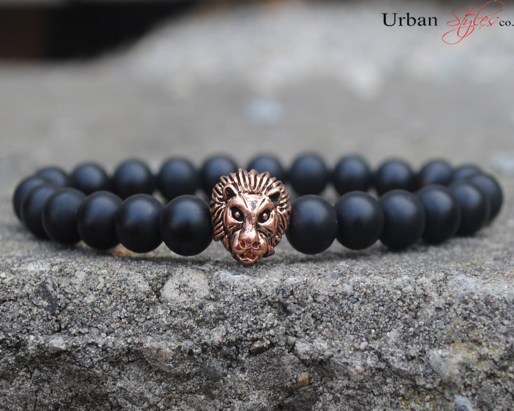 Image of Rose Gold Sher | Onyx Beads