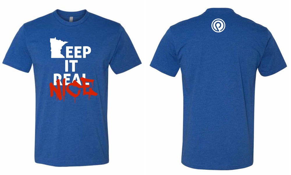 Image of Blue Keep It Real T-shirt