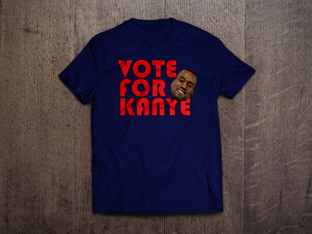 Image of "Vote for Kanye"- Navy Blue Tee