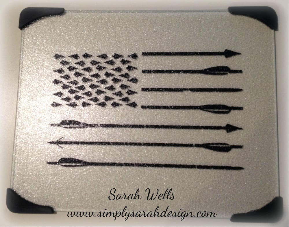 Image of Archery American Flag Cutting Board