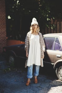 Image 5 of Belleville wrap w/ fringe (shown in fawn-more colours)