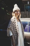 Belleville wrap w/ fringe (shown in fawn-more colours)