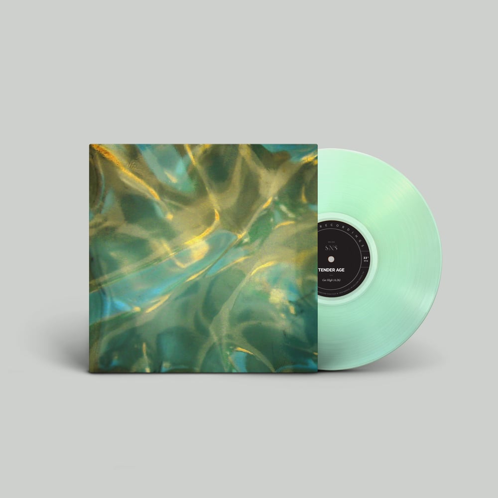 Image of Tender Age “Get High” Limited Edition Clear Green Glass Vinyl 7"
