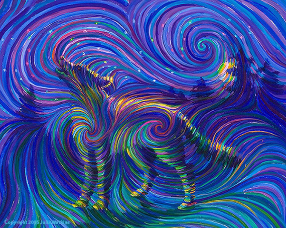 Image of Spirit Wolf - Primal Energy Totem