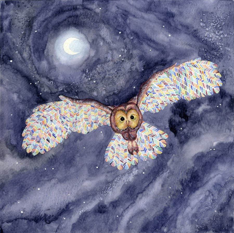 Image of Owl Song (30x30cm Fine Art Print)