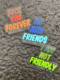 Image 1 of ANTI FRIENDS stickers (3 choices)
