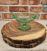 Image 11 of Vintage Uranium Glass Pedestal Candy Dish/Compote