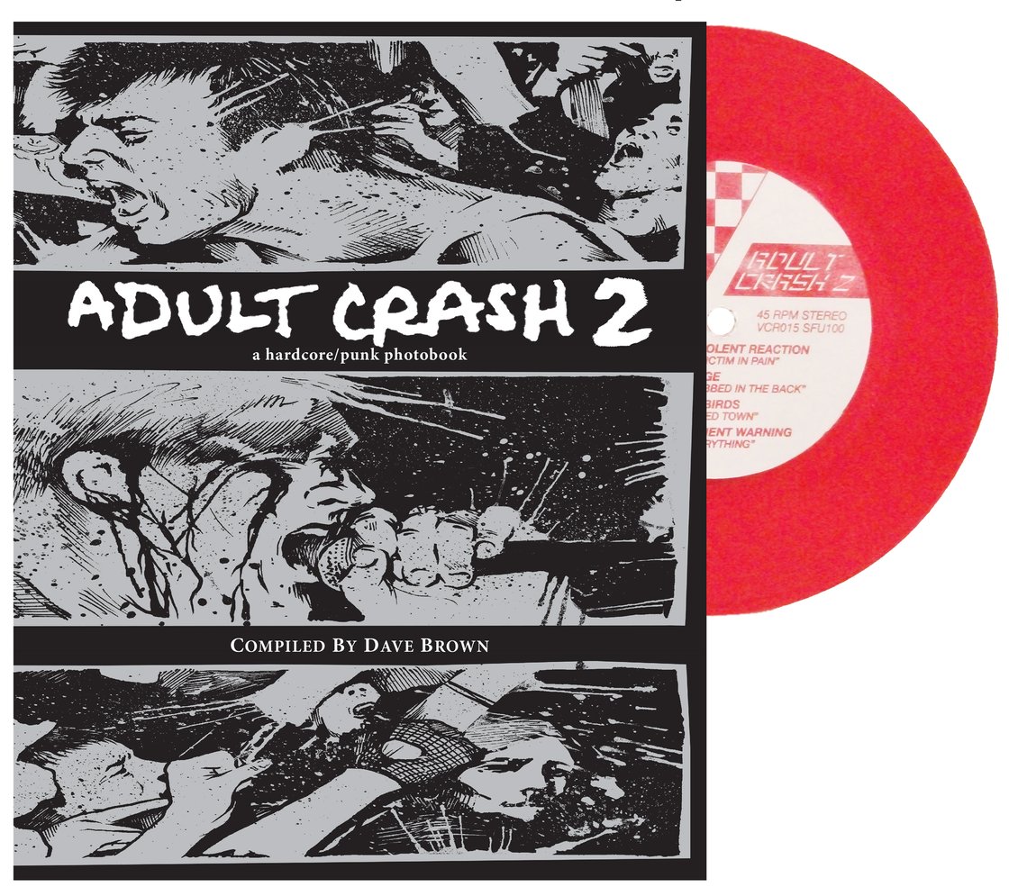 Image of Adult Crash 2 photobook & RED vinyl 7"