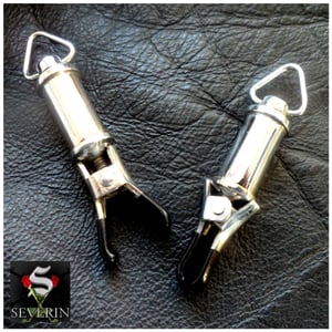 Image of Barrel Weight Nipple Clamps - Pair