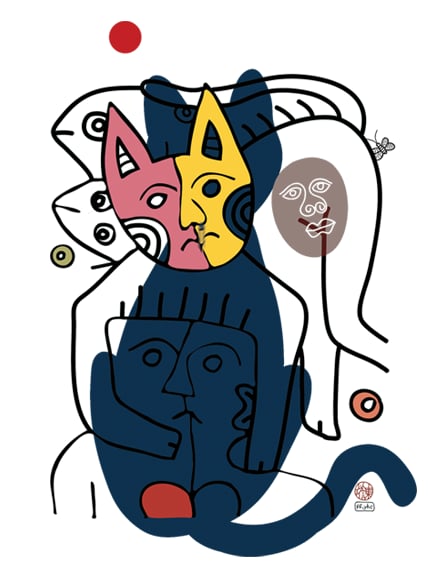 Image of CAT#8 (tee/undie/youth tee/toddler tee/baby onesie/tie/tote bag/apron/print/framed art)