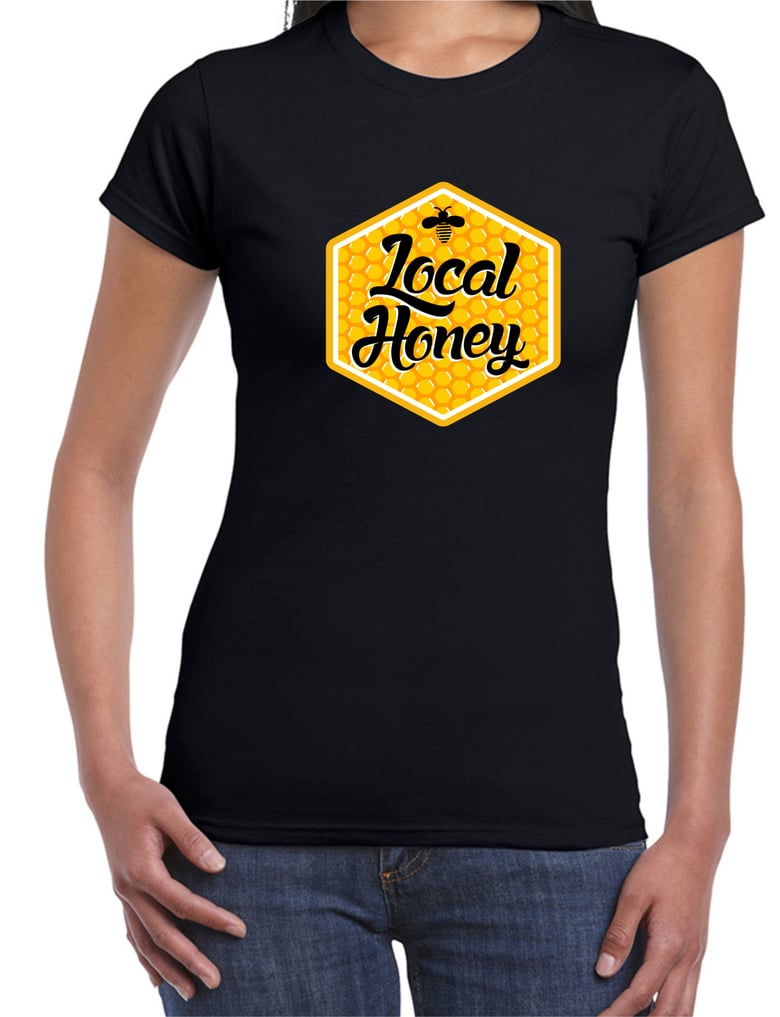 Image of LOCAL HONEY HONEYCOMB LOGO TEE