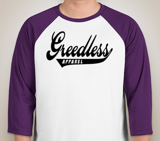 Image of *SHORT SLEEVE* PURPLE RAGLAN