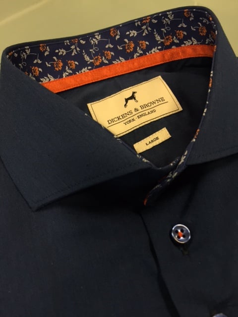 Image of DICKENS & BROWNE FIL-A-FIL STRETCH CUT-AWAY SHIRT DB/01030