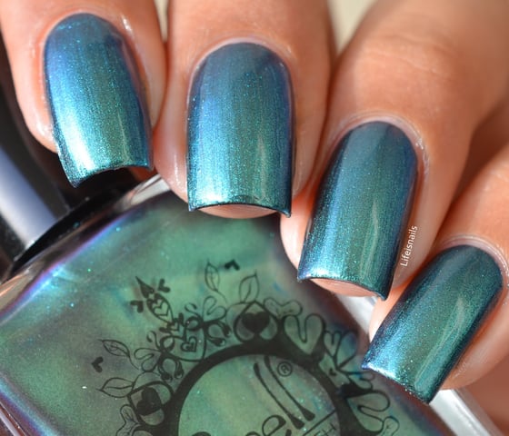 Image of ~Curmudgeon~ turquoise/jade/violet multichrome Spell nail polish "Revenge of the Duds"!
