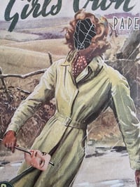 Image 3 of 1945 War time The Girls Own - faceless with real preserved spider web - MARCH