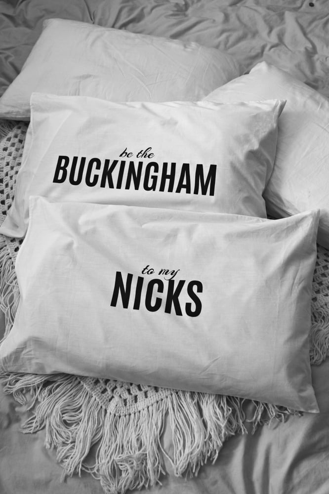 Image of Buckingham Nicks pillow case pair