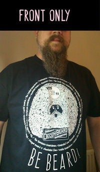 Image of Be Beard Decembeard T Shirt ( Front Only ) Inc UK P&P