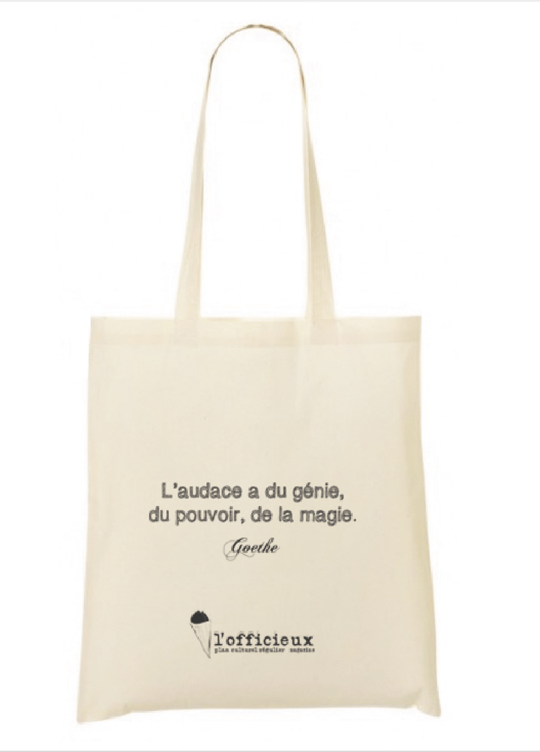 Image of l'officieux tote bag en série très limitée - modèle Goethe