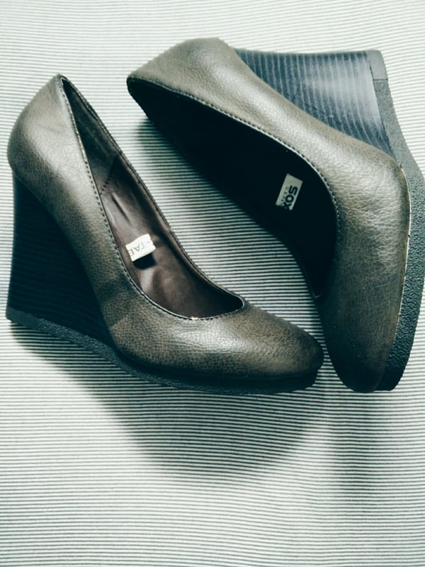 Image of Mossimo Supply Co- Dark Brown Wedges