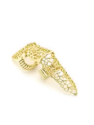 Image 2 of METAL MESH FULL FINGER RING