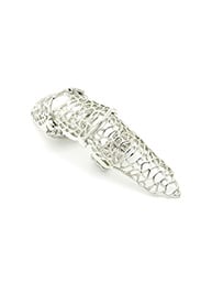 Image 4 of METAL MESH FULL FINGER RING