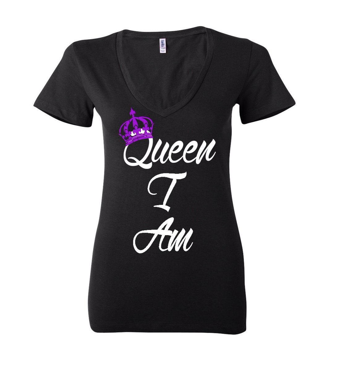 Image of Black "Queen I Am" Tee
