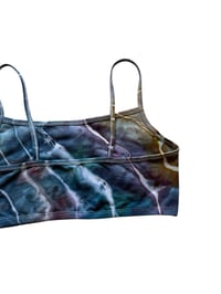 Image 6 of L (38) Cotton-Blend Strappy Bralette in Cool Geode Ice Dye