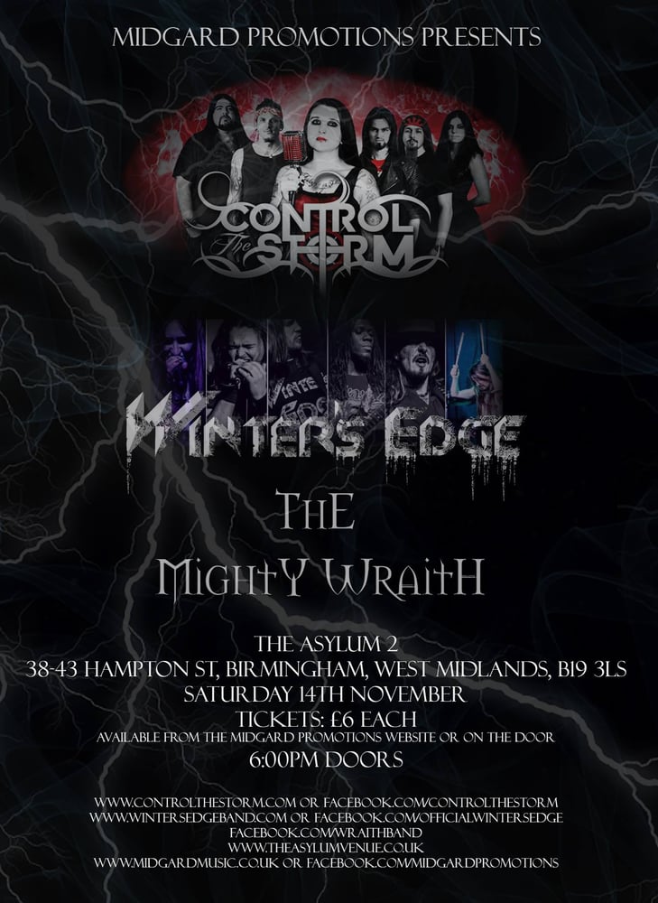 Image of Midgard Presents: Control The Storm , Winter's Edge, The Mighty Wraith