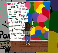 Let it go wall painting
