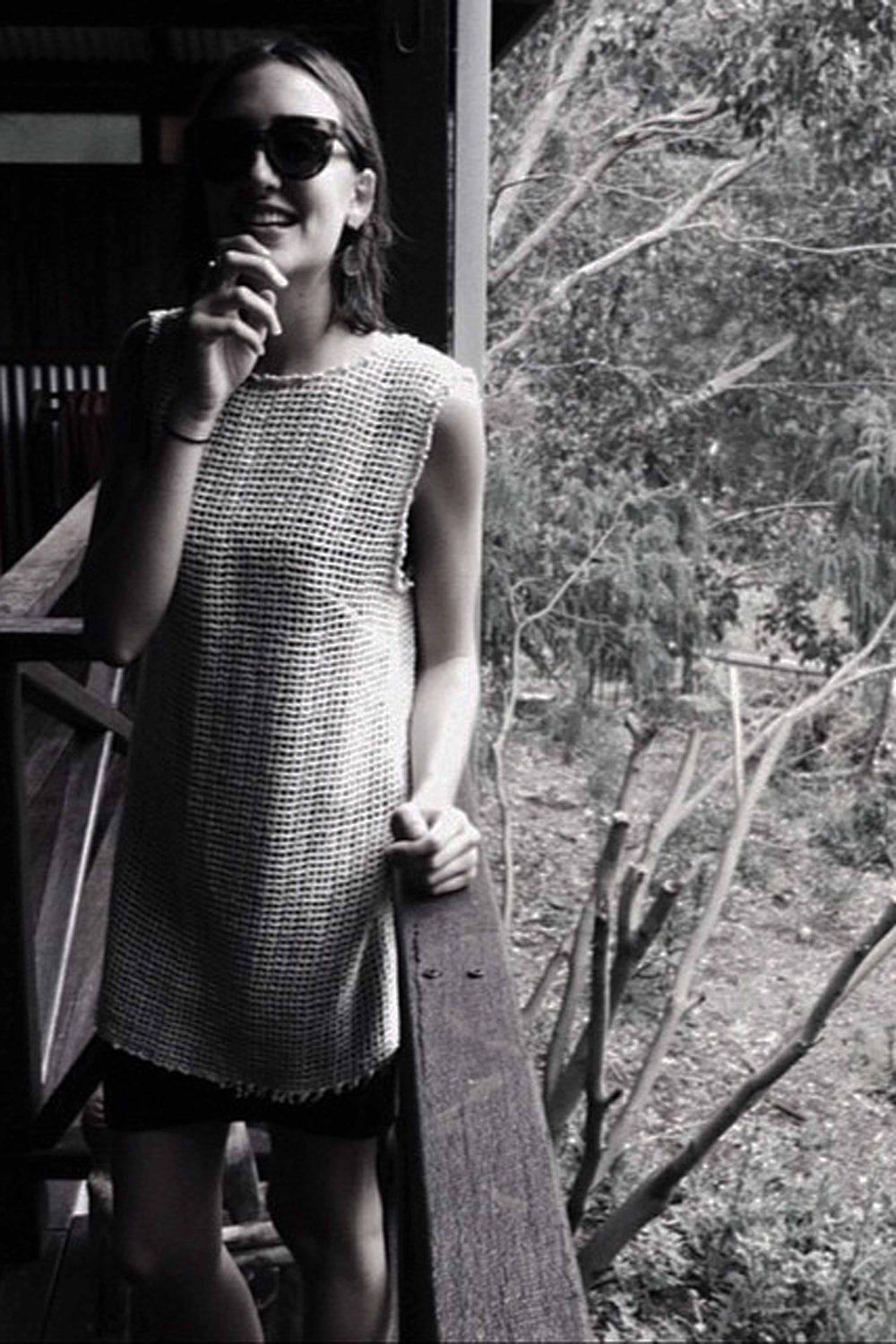 Image of Raw Silk Dress