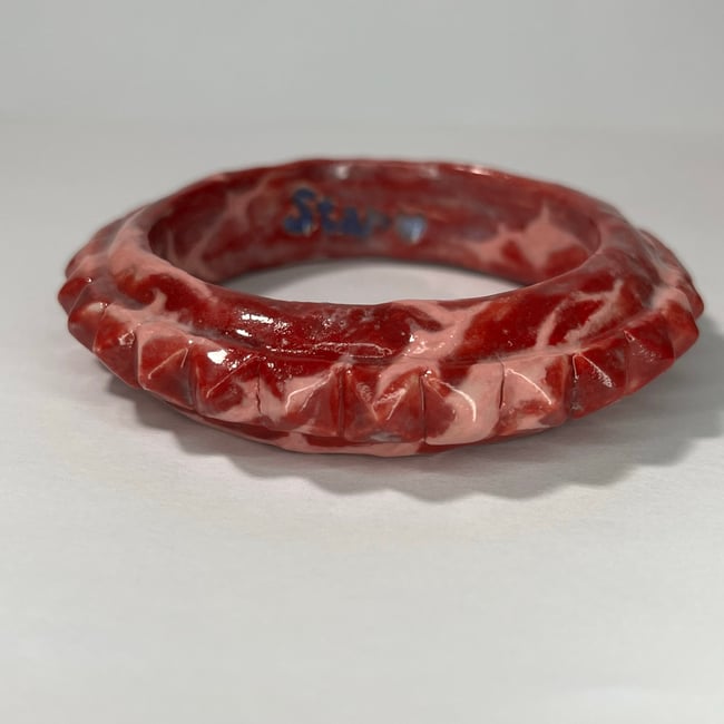 Studded Meat Bracelet B - 6.75 in Inner Circumference
