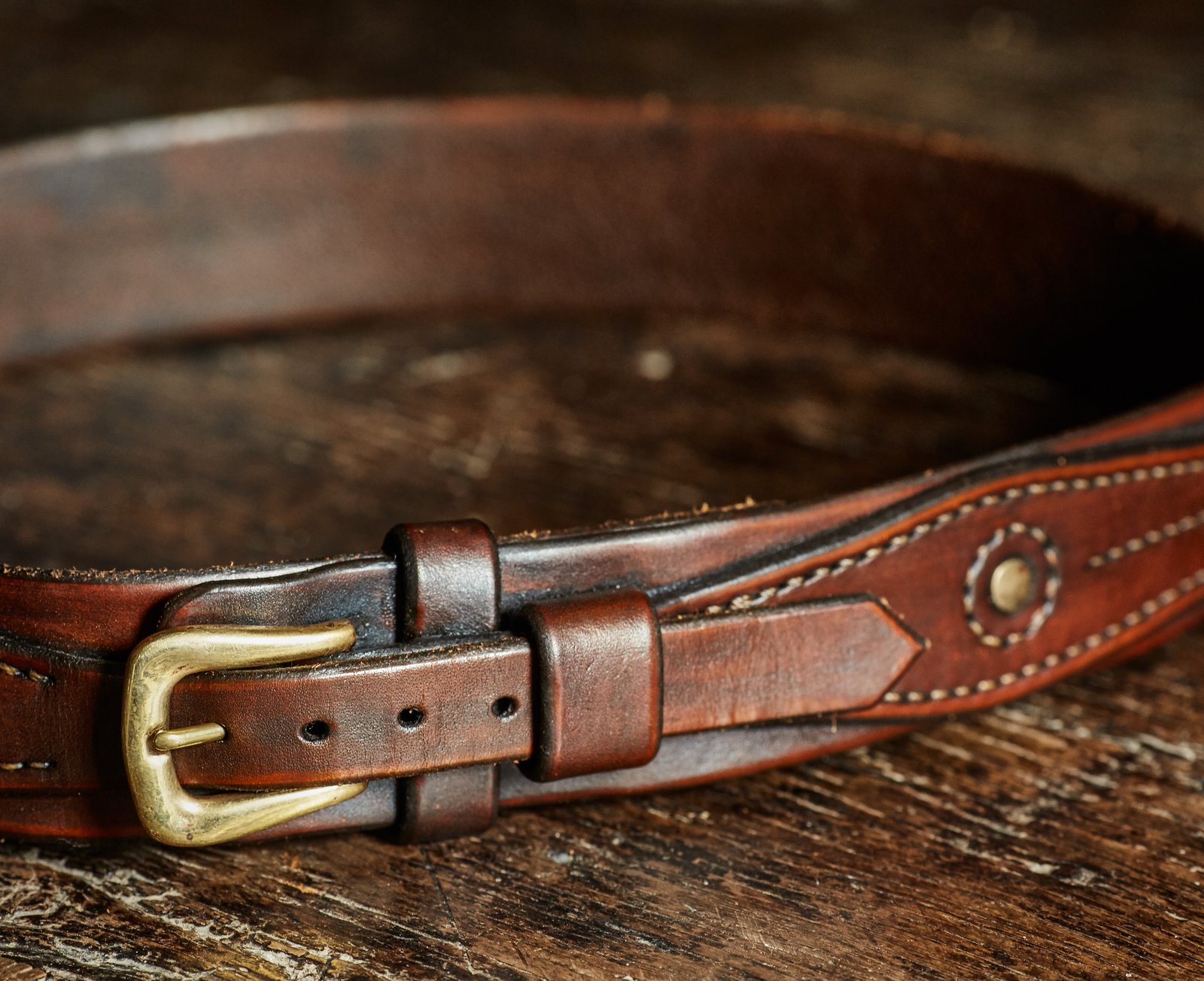 handmade leather ranger belts