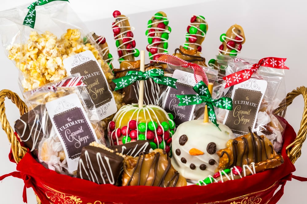 Image of Deluxe Holiday Basket - $100